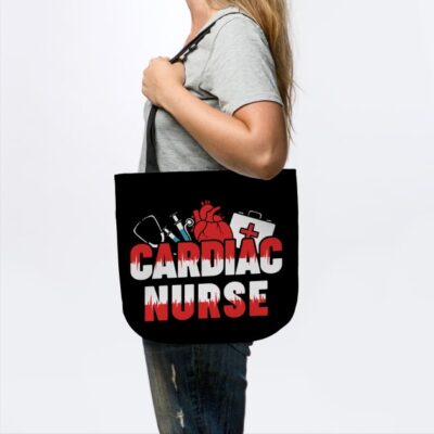 Cardiac Nurse Cardiovascular Nurses Heart Cardiolo Tote Official Nurse Merch