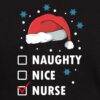 Christmas Tree Xmas Nurse Naughty Santa Ho T Shirt 1 2 - Nurse Gift For You