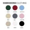 Embroidered clothing color chart - Nurse Gift For You