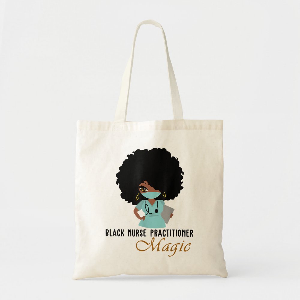 black nurse practitioner magic nurse women 2021 tote bag r3be0d401883140e3904e6dc256b7ece6 v9w6h 8byvr 1000 - Nurse Gift For You