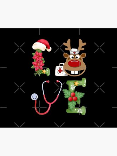 Funny Christmas Nurse Love Tapestry Official Nurse Merch