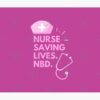 Nurse Saving Lives No Bid Deal Pink Tapestry Official Nurse Merch