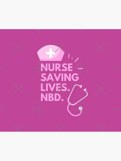 Nurse Saving Lives No Bid Deal Pink Tapestry Official Nurse Merch