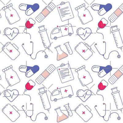 Medical Pattern - Gift For Healthcare Worker Nhs Tote Bag Official Nurse Merch