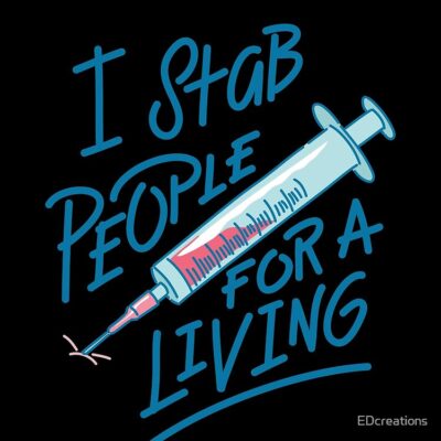 Phlebotomist Nurse I Stab People For A Living Needle Nurse Tote Bag Official Nurse Merch