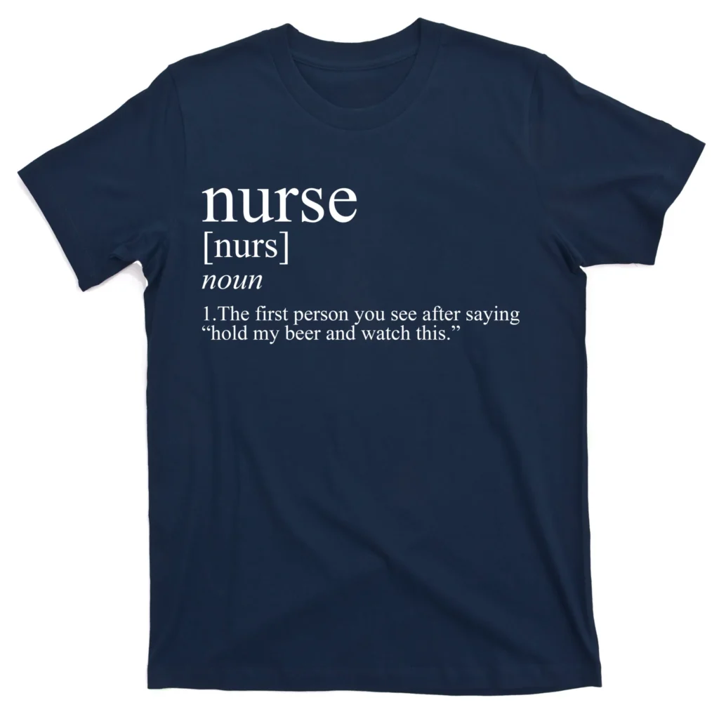 funny nurse definition navy at garment - Nurse Gift For You