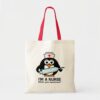 funny nursing tote bag with cute penguin nurse r7b9538acd88545b09fdc1987c5aac7cd v9wto 8byvr 1000 - Nurse Gift For You