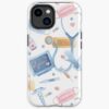 Watercolor Nurse | Dr Medical Collage Blue Pink Iphone Case Official Nurse Merch