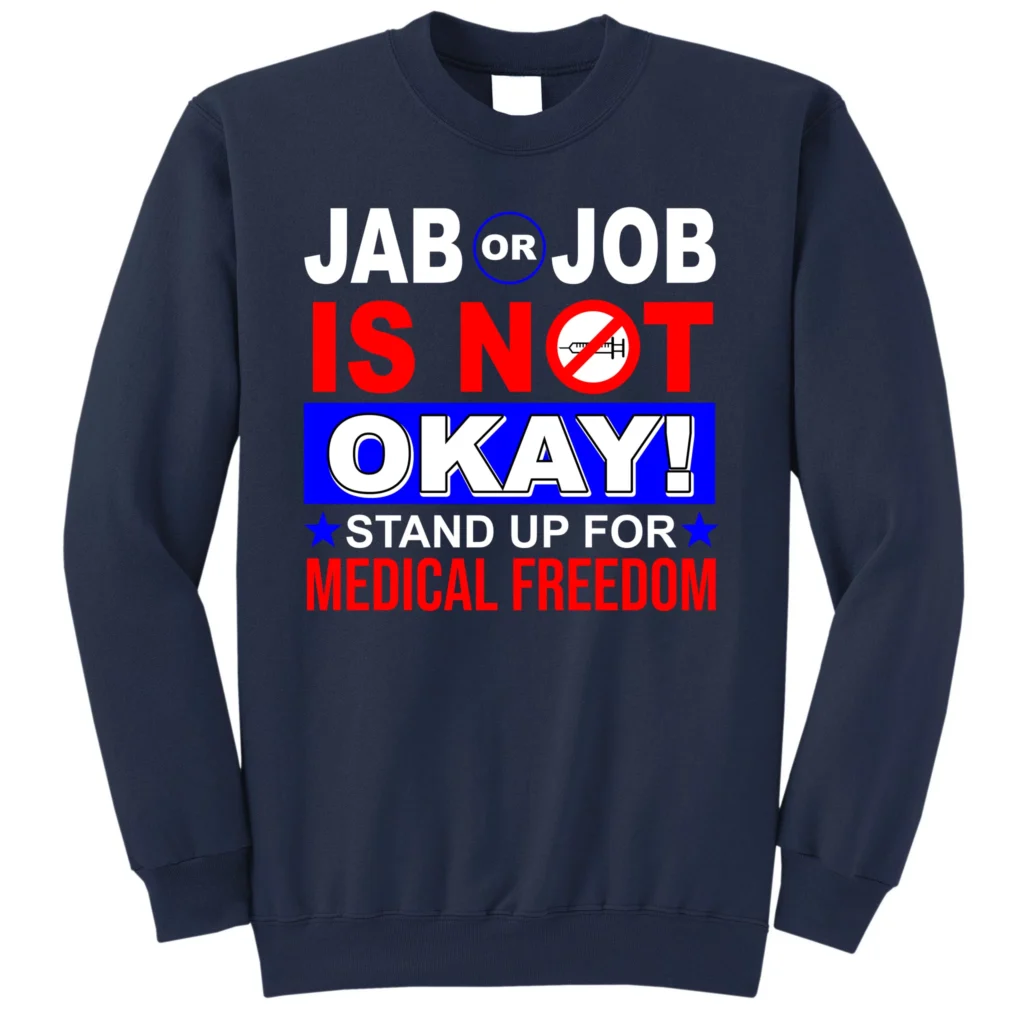 joj5175816 jab or job is not okay medical freedom nurses navy as garment - Nurse Gift For You