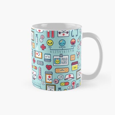 Proud To Be A Nurse / Surface Pattern Design / Blue Mug Official Nurse Merch