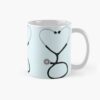 Heart Shaped Stethoscope For Doctor Or Nurse Mug Official Nurse Merch