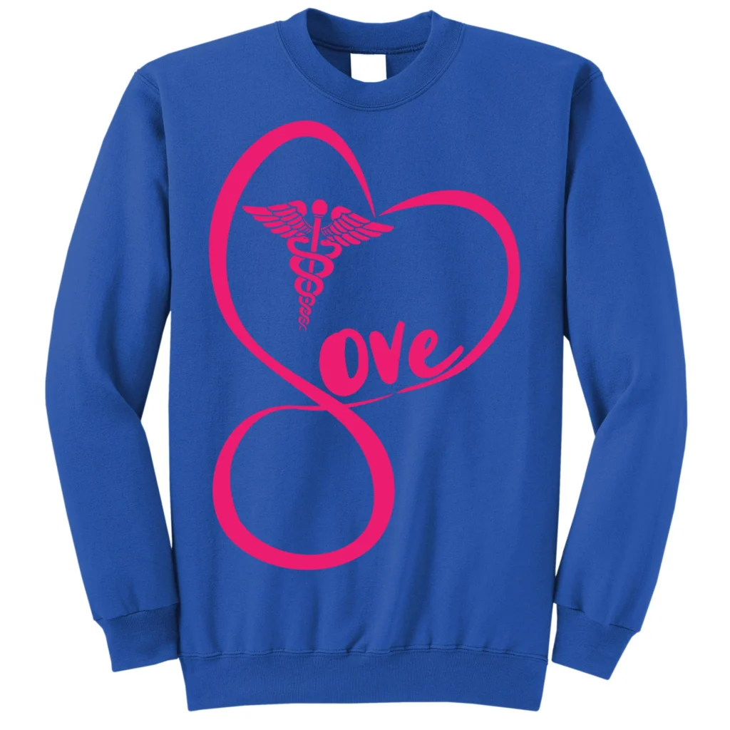 support love nurses blue as garment - Nurse Gift For You