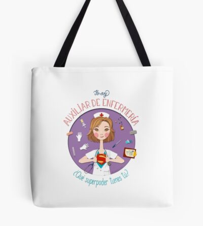 Nursing Assistant (Spanish Version) Tote Bag Official Nurse Merch