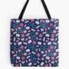 Pink And Blue Nurse Pattern Tote Bag Official Nurse Merch