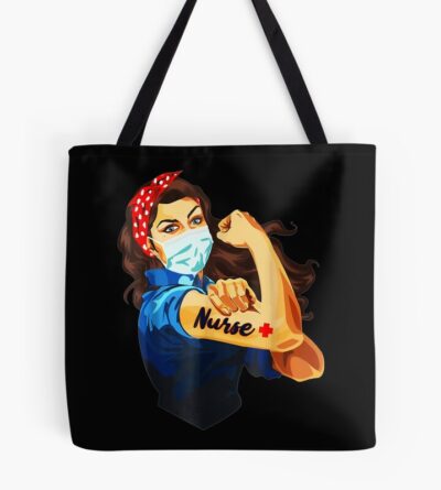 Strong Nurse Rosie Riveter Tote Bag Official Nurse Merch