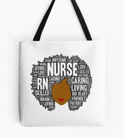 Afro Art Gift For Black Nurse Rn Lpn Tote Bag Official Nurse Merch