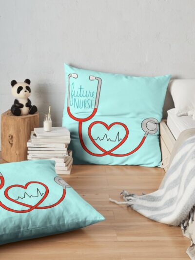 Future Nurse Throw Pillow Official Nurse Merch