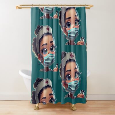 Quarantine Nurse Shower Curtain Official Nurse Merch