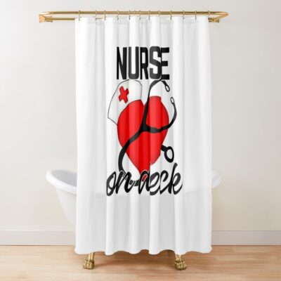 Nurse On Deck Shower Curtain Official Nurse Merch