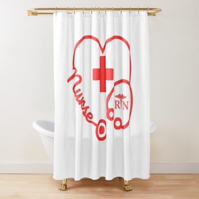 Show Your Nursing Pride Shower Curtain Official Nurse Merch