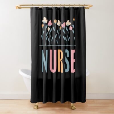 Christmas Nurse Funny Gift For Nurse Doctor - Nurse Christmas Shower Curtain Official Nurse Merch