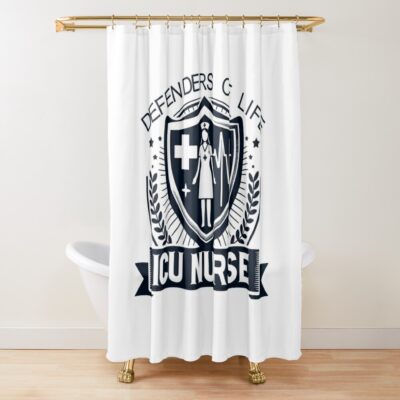 Icu Nurse For Women Men Shower Curtain Official Nurse Merch