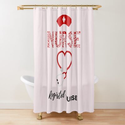 Registred Nursr Shower Curtain Official Nurse Merch