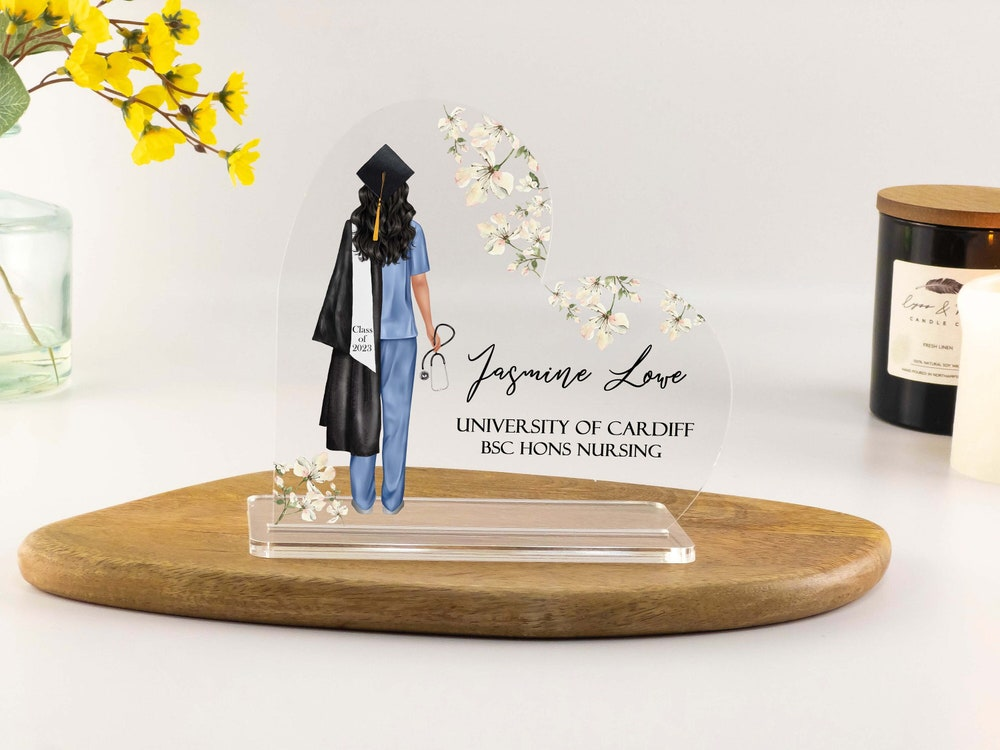 Personalised Graduation Gift for Nurse Acrylic Plaque